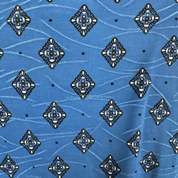 Blue Patterned Women's Top - Picture 4 of 5